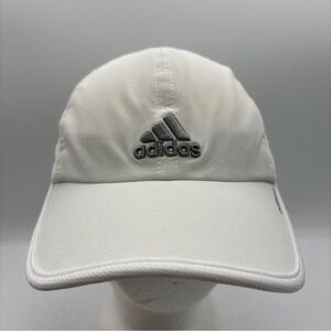 adidas Aeroready Climacool Men’s White Embroidered Grey Logo Adjustable Hat OSFM